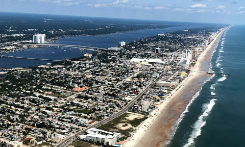 Aerial photo of the Florida Coastline